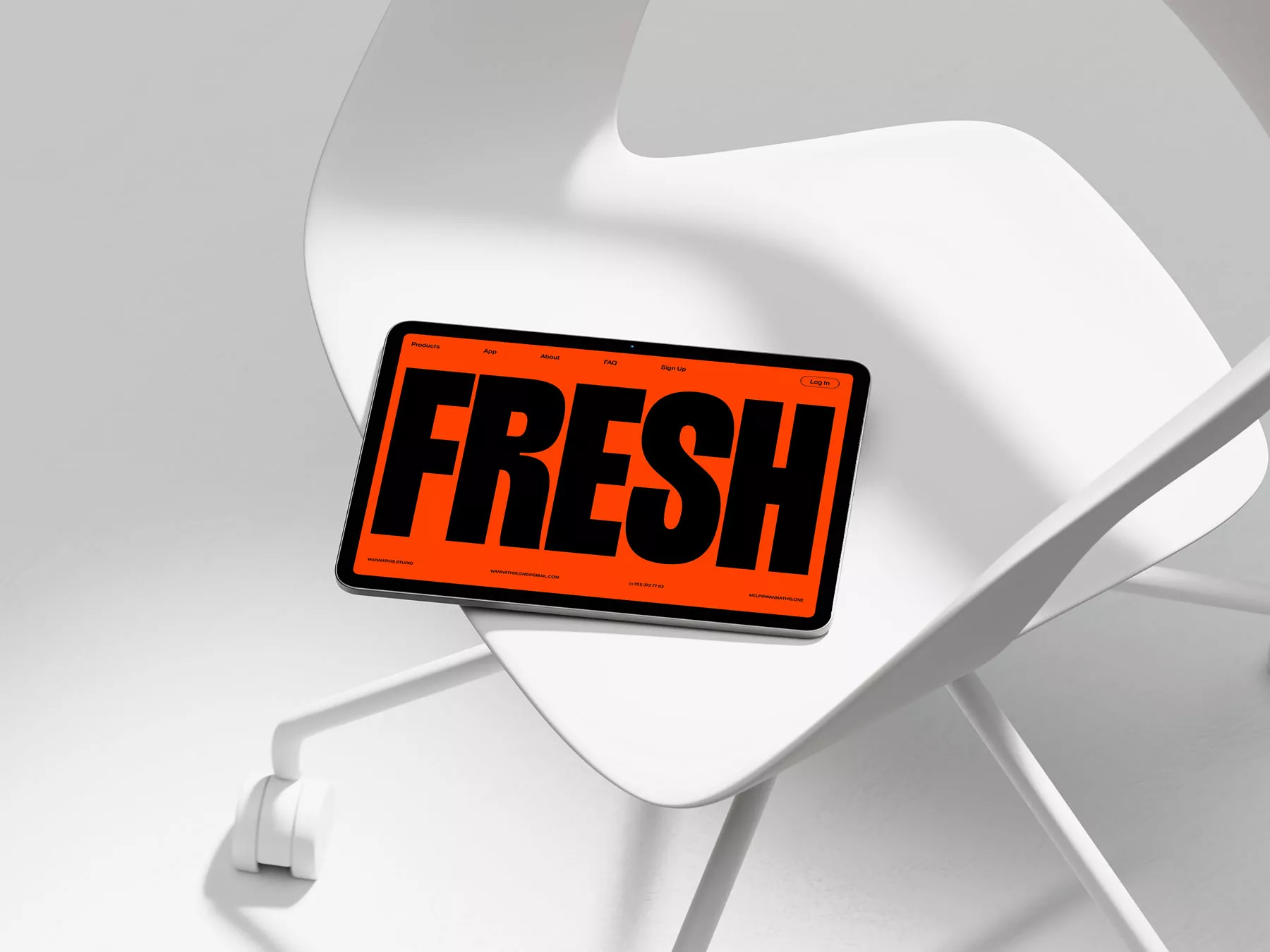 Tablet Mockup – Modern Light Scene