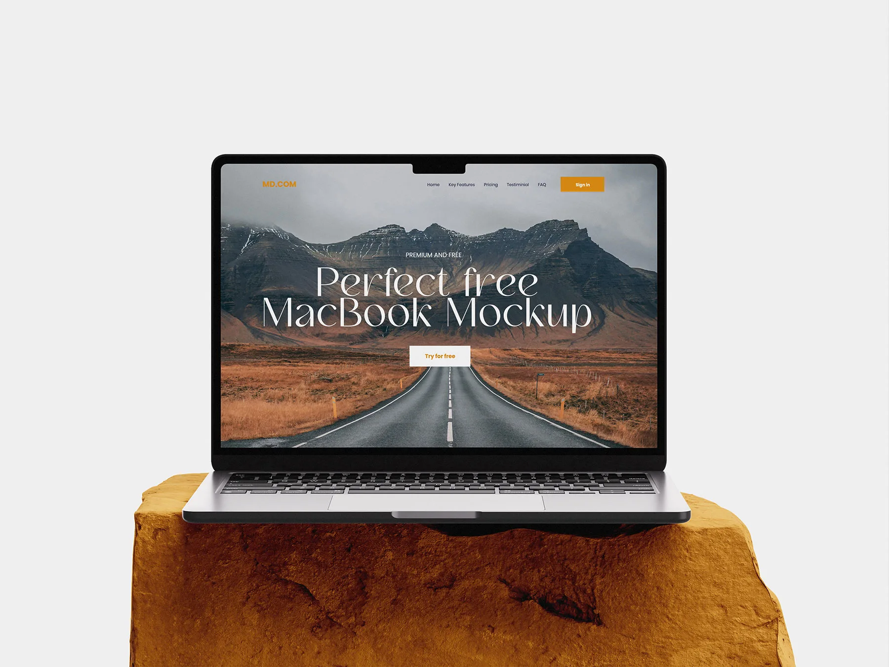 Website Presentation MacBook Mockup