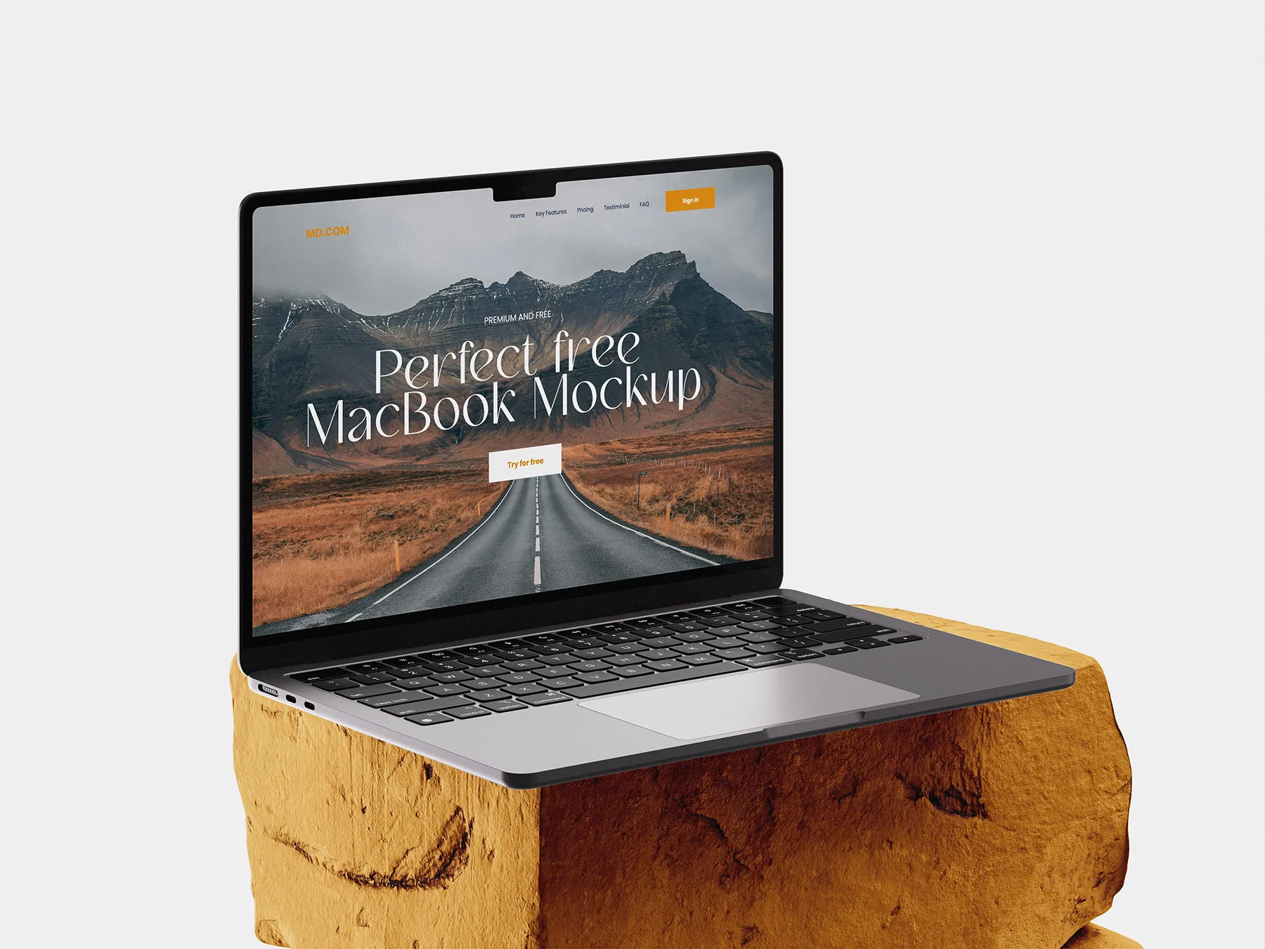Website Presentation MacBook Mockup