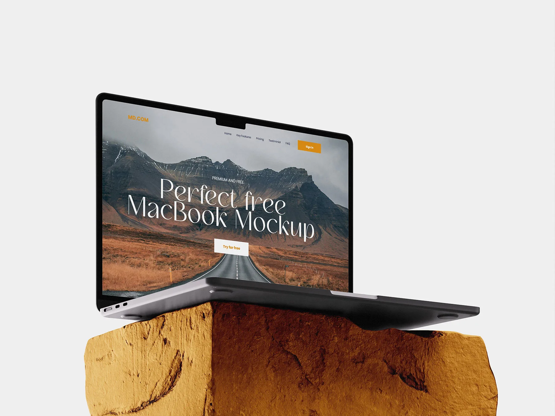Website Presentation MacBook Mockup