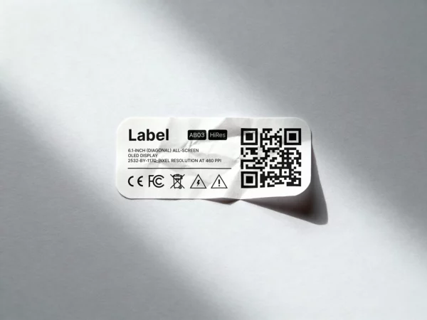 Wrinkled Label Sticker Mockup