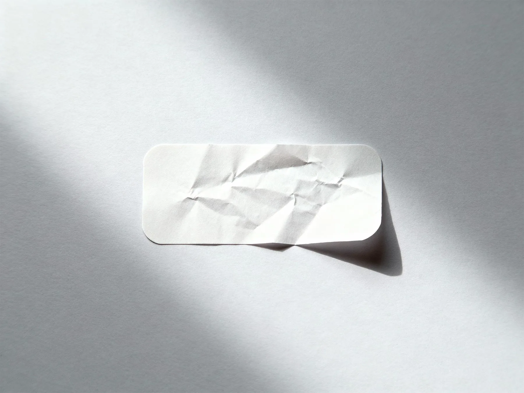 Wrinkled Label Sticker Mockup