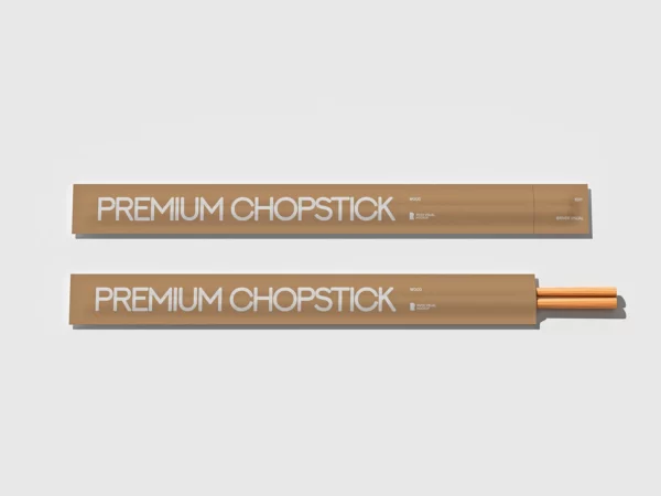 Chopstick Paper Packaging Mockup