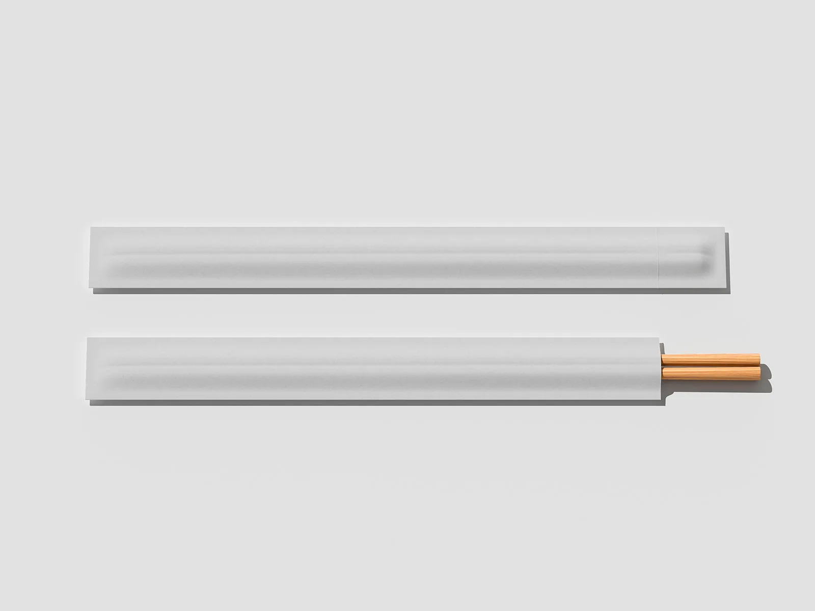 Chopstick Paper Packaging Mockup