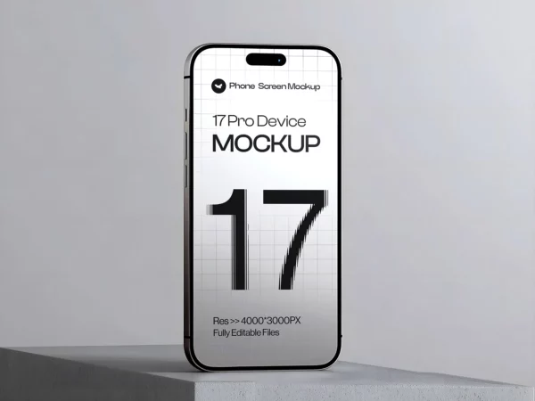 iPhone 17 Pro Smartphone Mockup Set