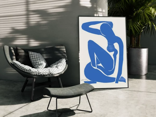 Large Poster Frame Mock-Up in Interior Setting