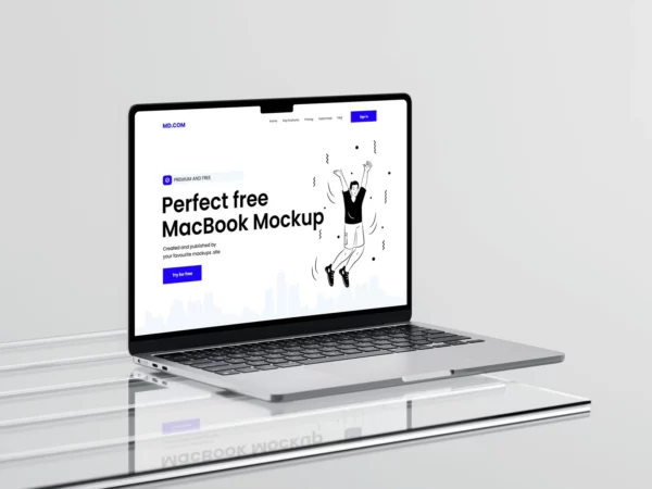 MacBook Laptop Mockup – Clean Scene Set