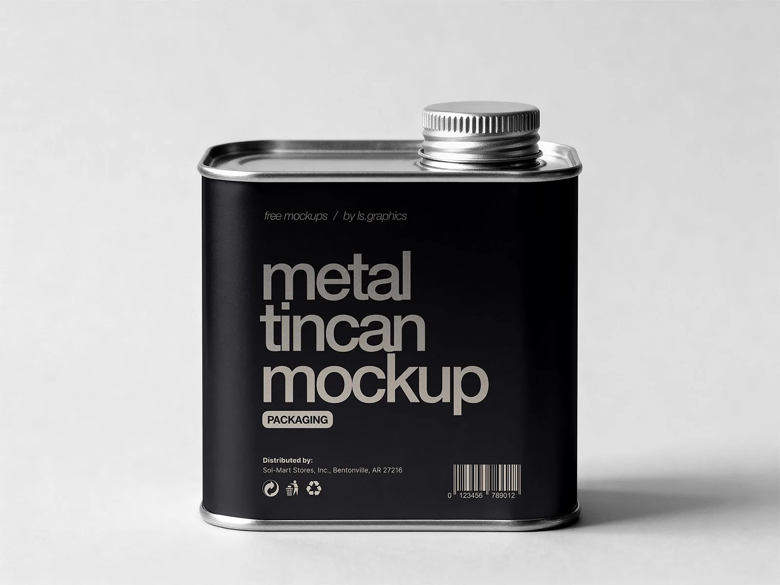 Metal Tin Can Mockup