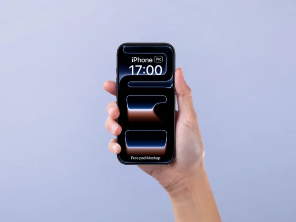 Mockup of iPhone 17 Pro in Hand