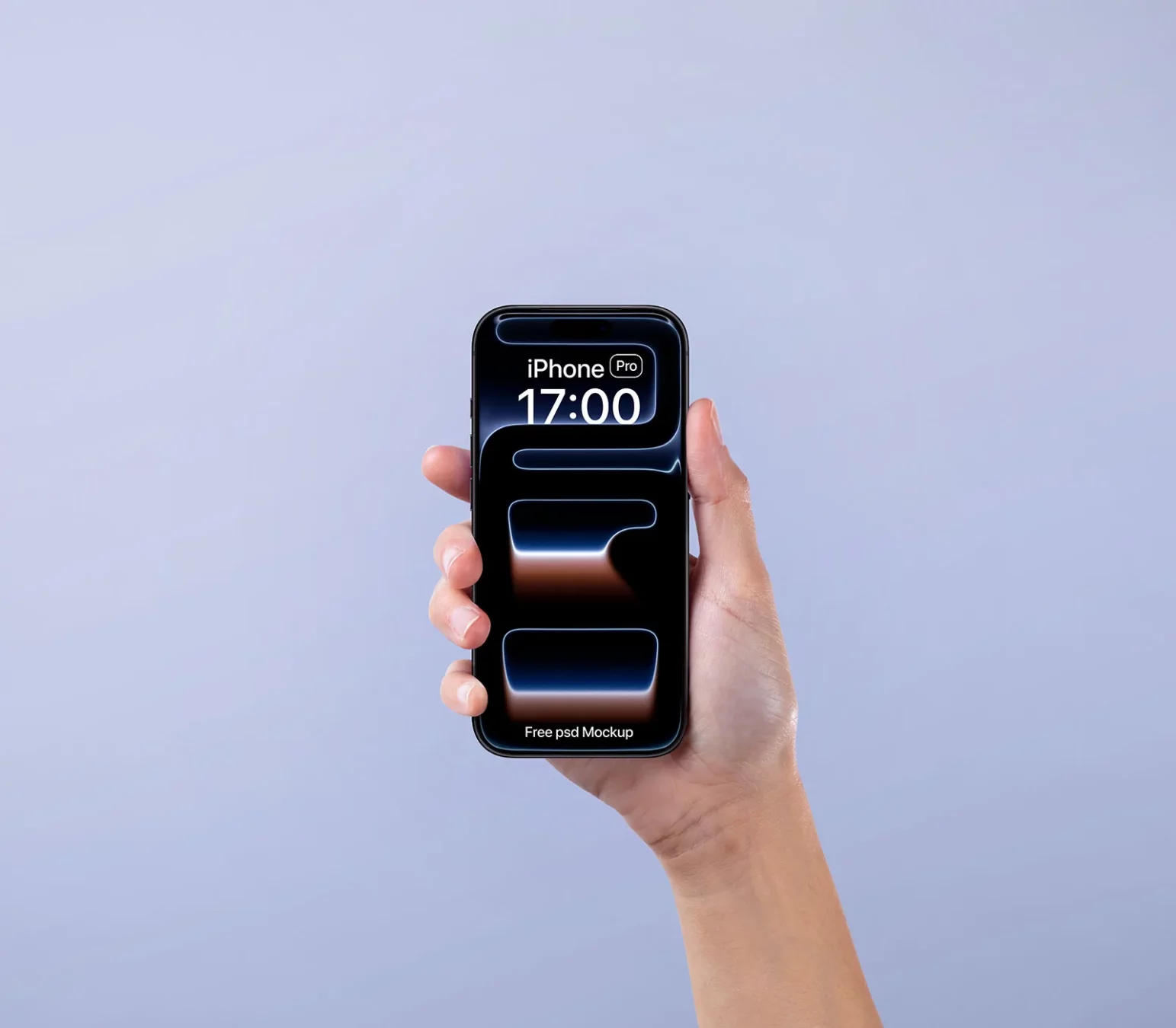 Mockup of iPhone 17 Pro in Hand