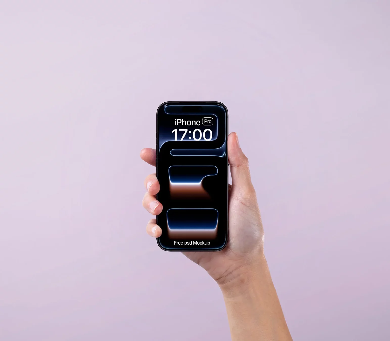 Mockup of iPhone 17 Pro in Hand