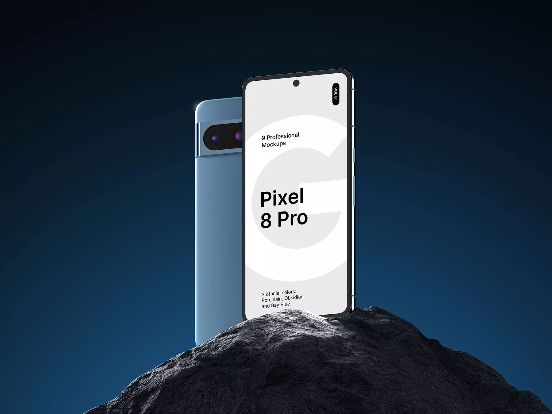Pixel 8 Smartphone Mockup