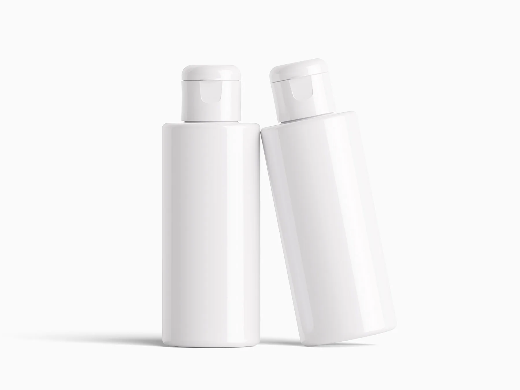 Small Flip-Top Cosmetic Bottle Mockup Set