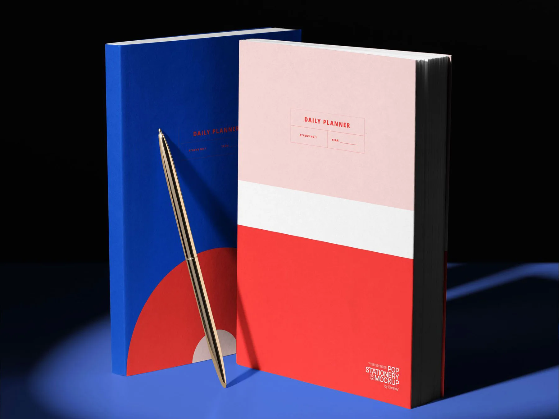 Standing Softcover Book Mockup Scene