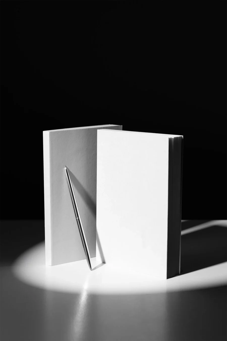 Standing Softcover Book Mockup Scene
