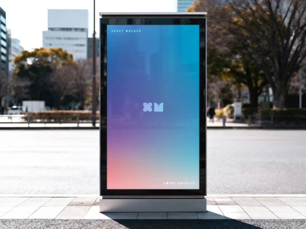 Street Citylight Poster Mockup
