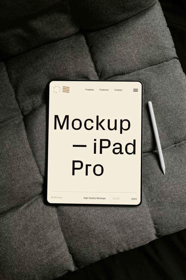Tablet Ui Header Free Tablet UI Design Mockup – Realistic App & Web Presentation | free ...