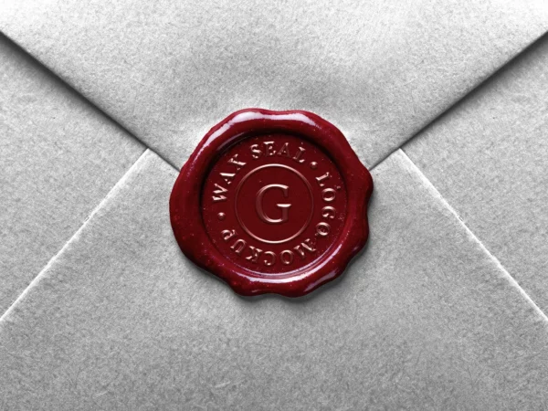 Wax Seal Logo Mockup