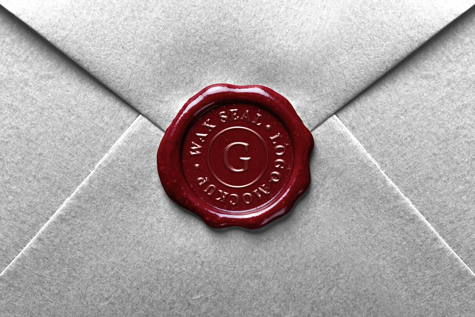 Wax Seal Logo Mockup