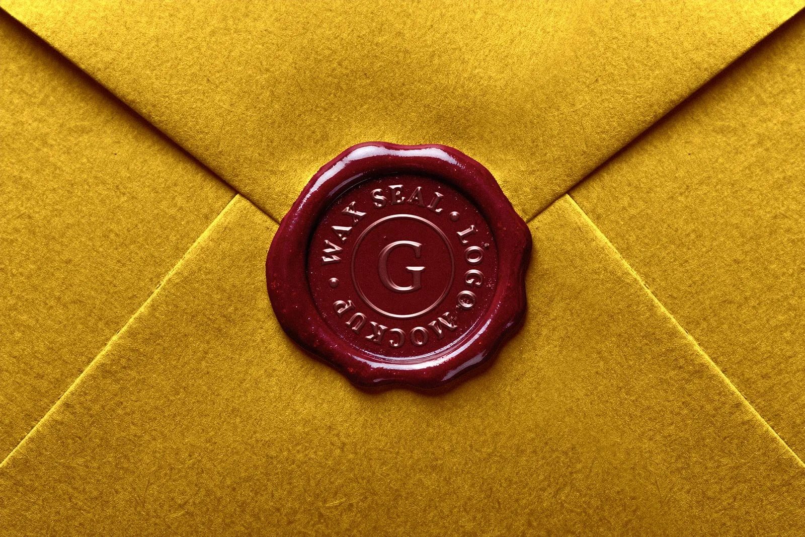 Wax Seal Logo Mockup