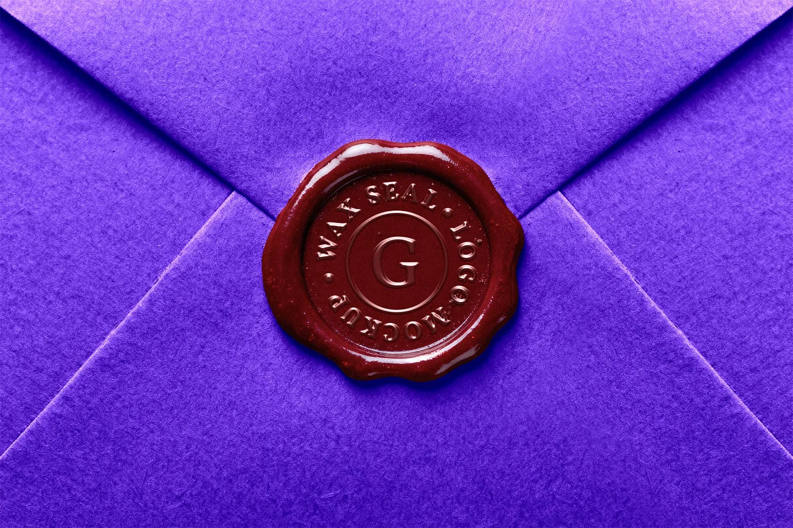 Wax Seal Logo Mockup