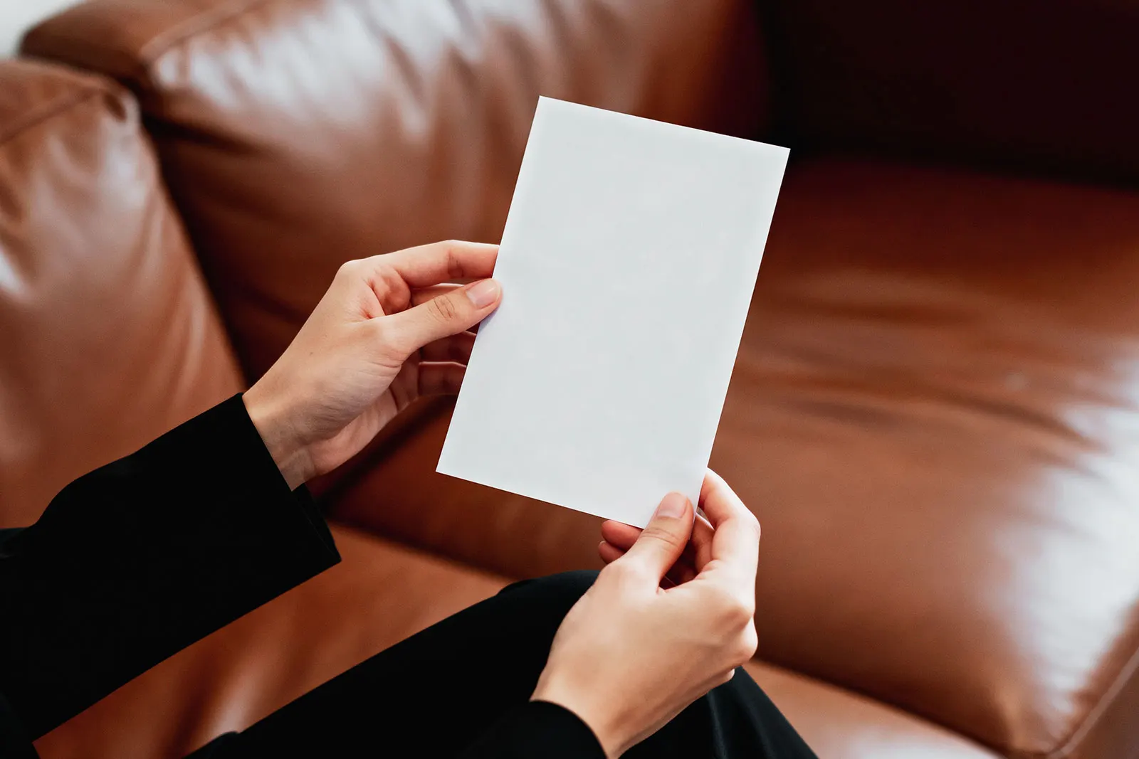 A5 Paper Invitation Card Mockup