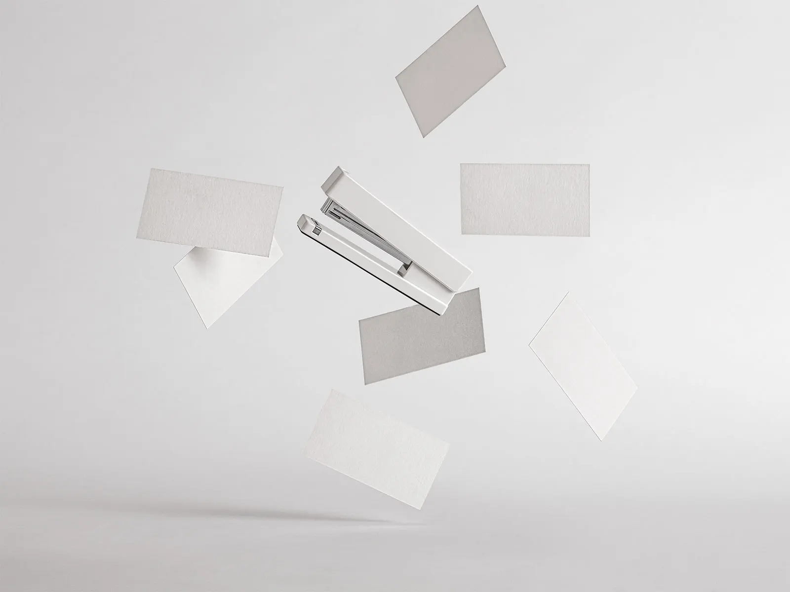 Business Cards Mockup Stationery Scene