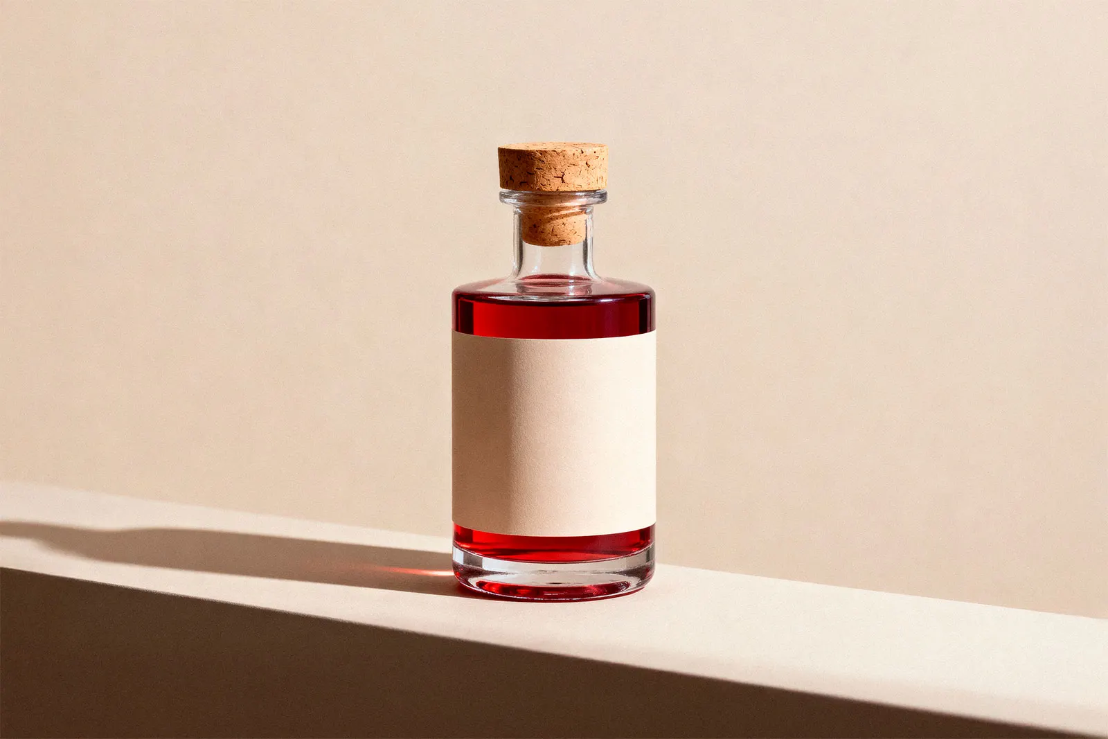 Clear Spirit Bottle Mockup (Liquor / Gin)