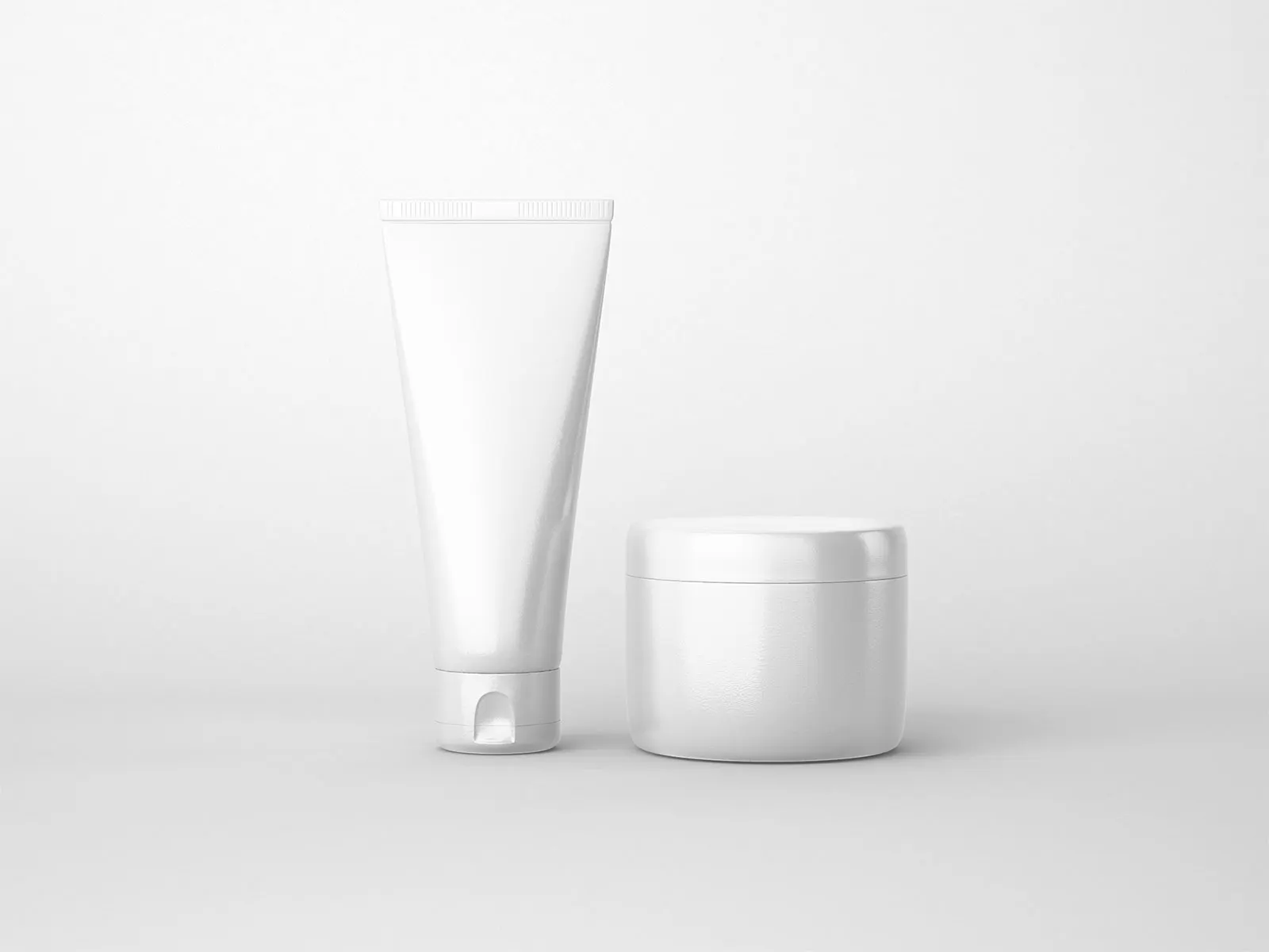 Cosmetics Tube & Jar Mockup Set