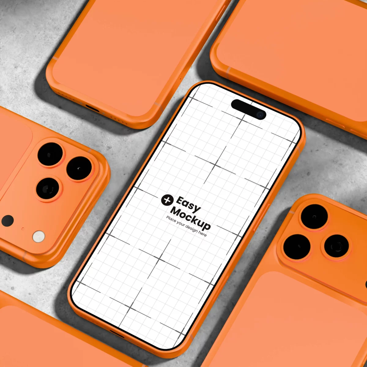 iPhone 17 Pro Mockup Large Set (22 Templates)