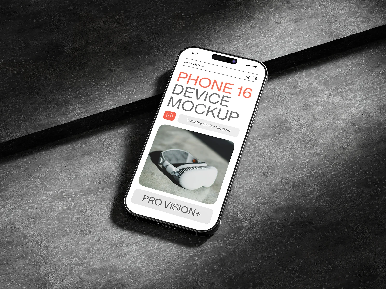 iPhone App Screen Mockup Set