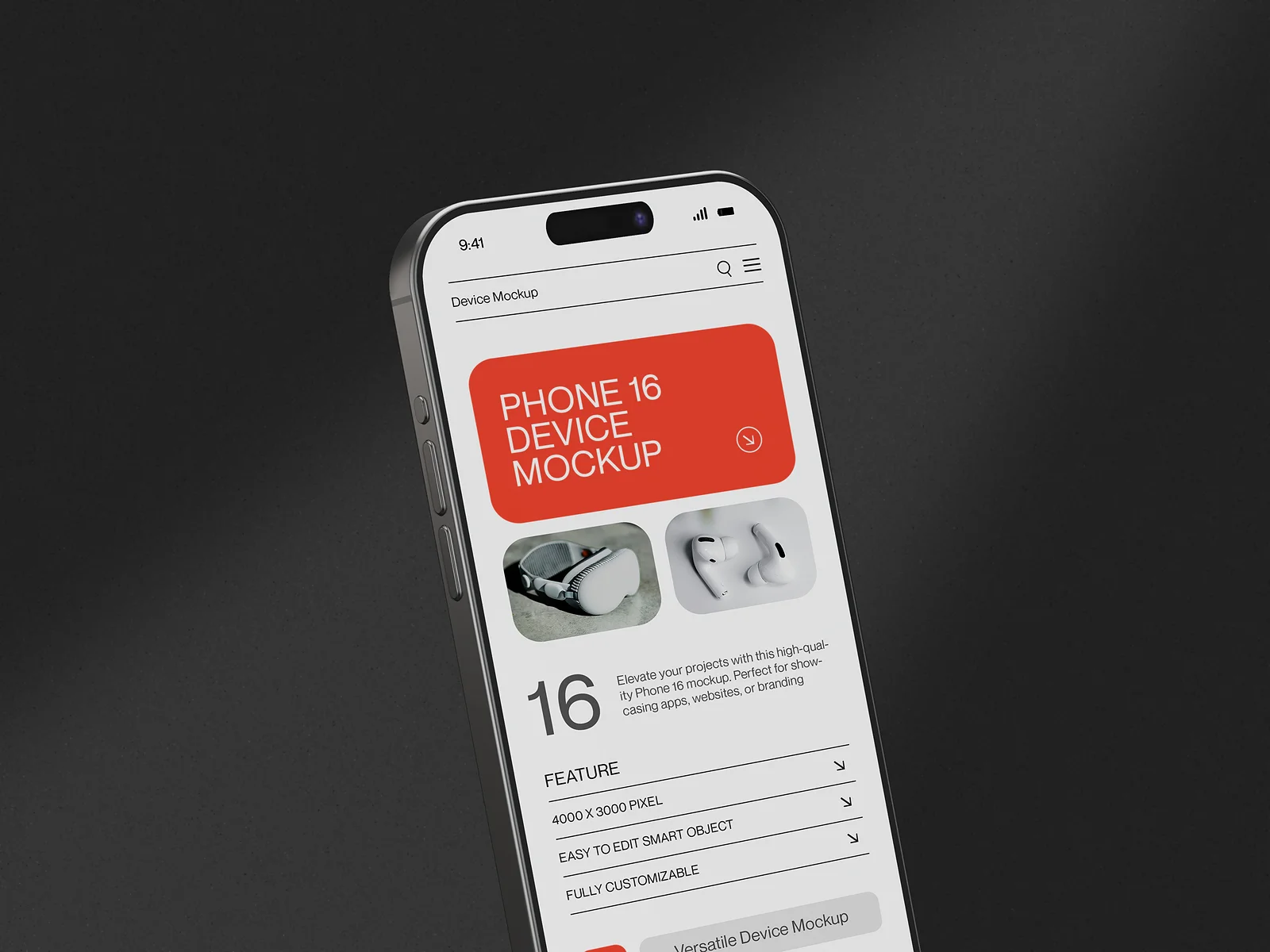 iPhone App Screen Mockup Set