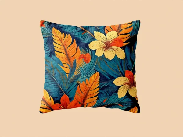 Linen Pillow Mockup (Free PSD Scene)