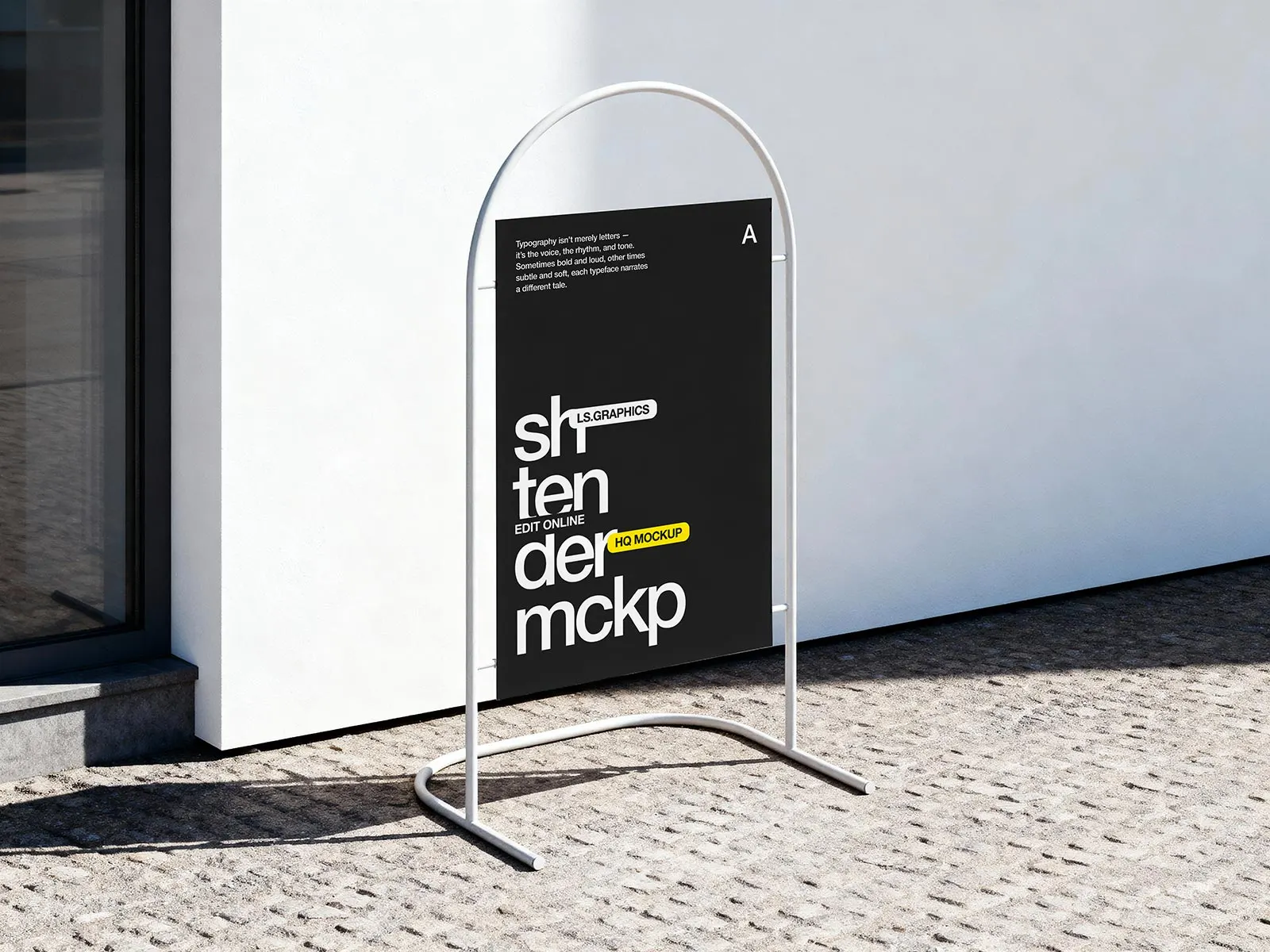 Outdoor Sign Stand Mockup