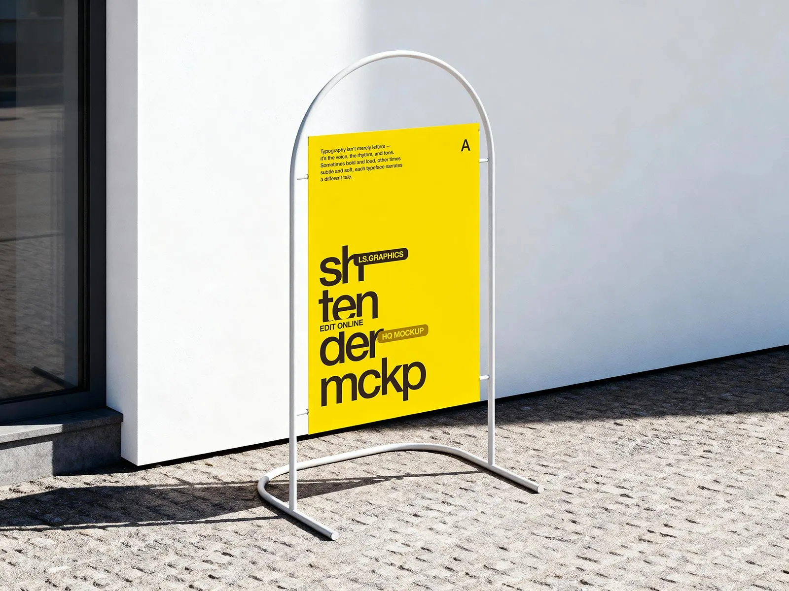 Outdoor Sign Stand Mockup