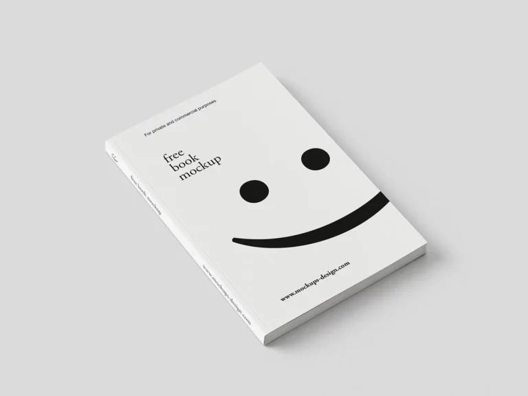 Free Softcover Book Mockup Set – Realistic Paperback Print Templates