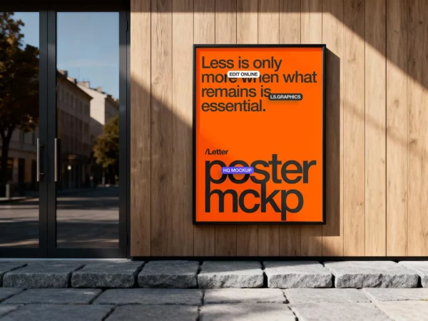 Street Wall Poster Mockup – Outdoor Advertising