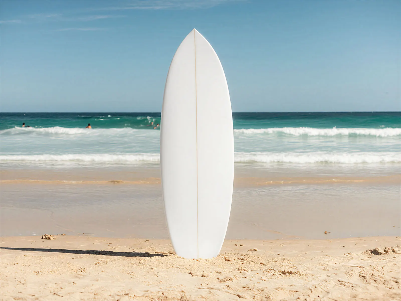 Surfboard Mockup in Sand on Beach