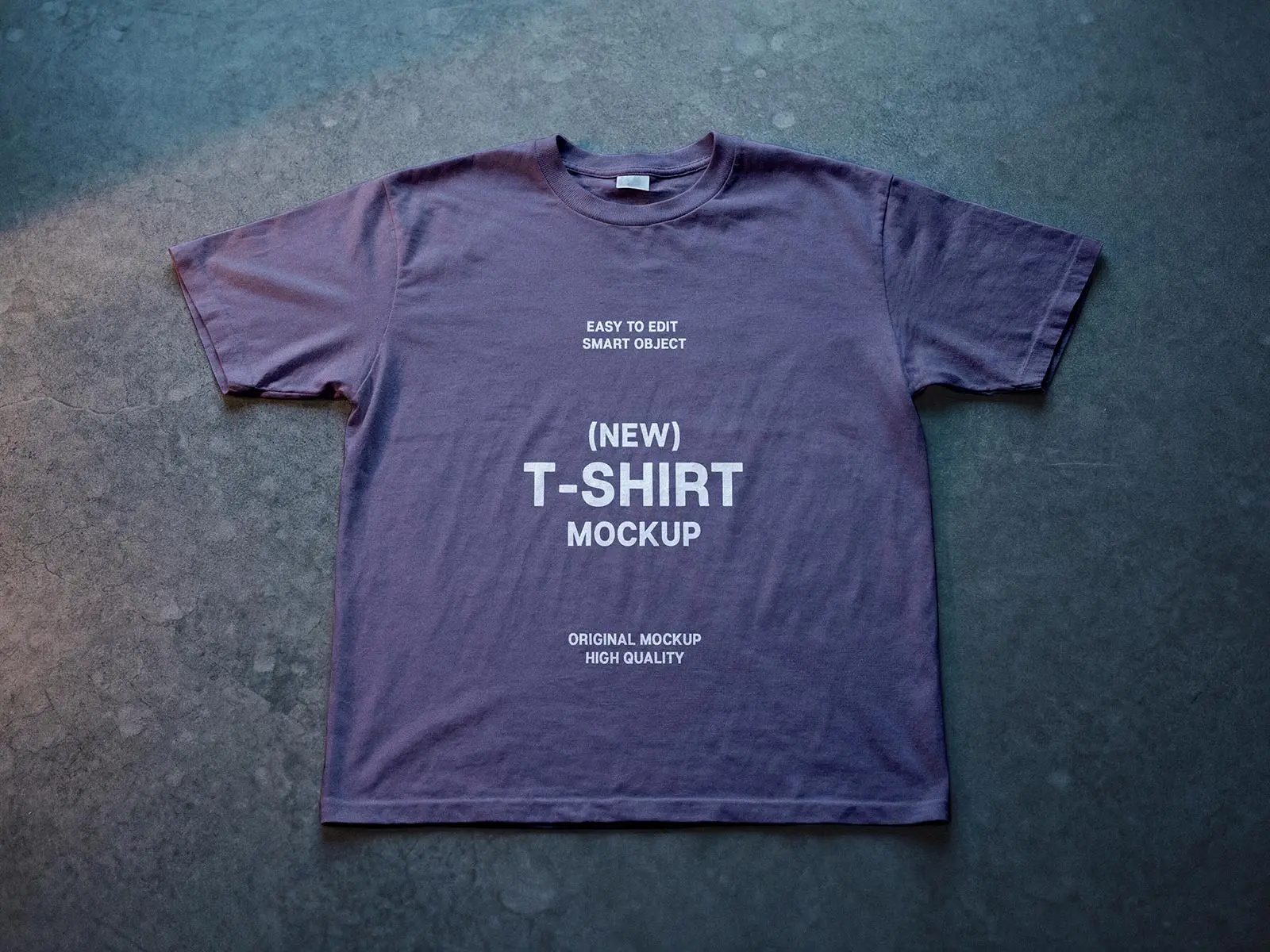 T-Shirt Mockup Lying on Floor – Top View