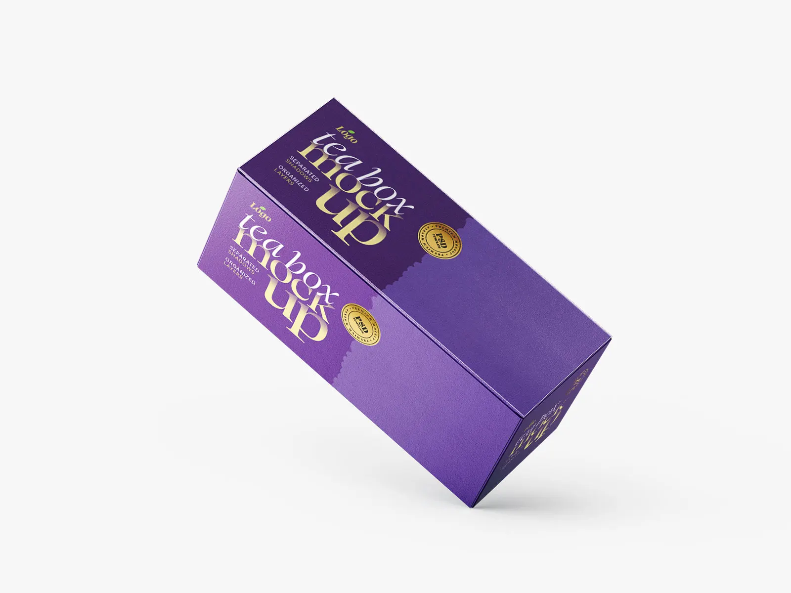 Tea Box Packaging Mockup