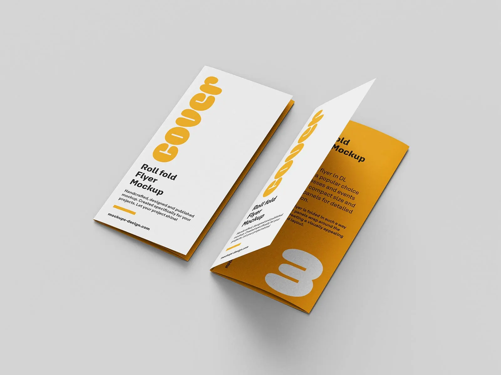 Trifold DL Flyer Mockup Set