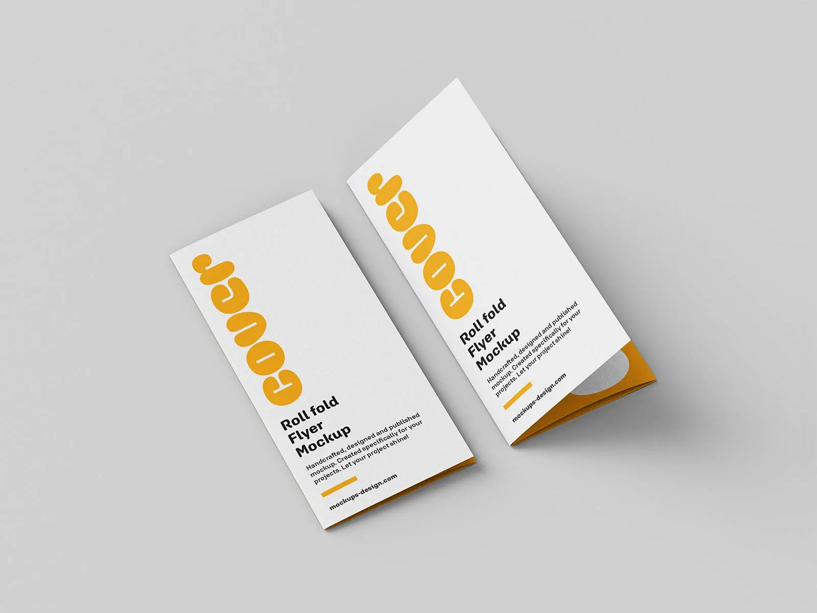 Trifold DL Flyer Mockup Set