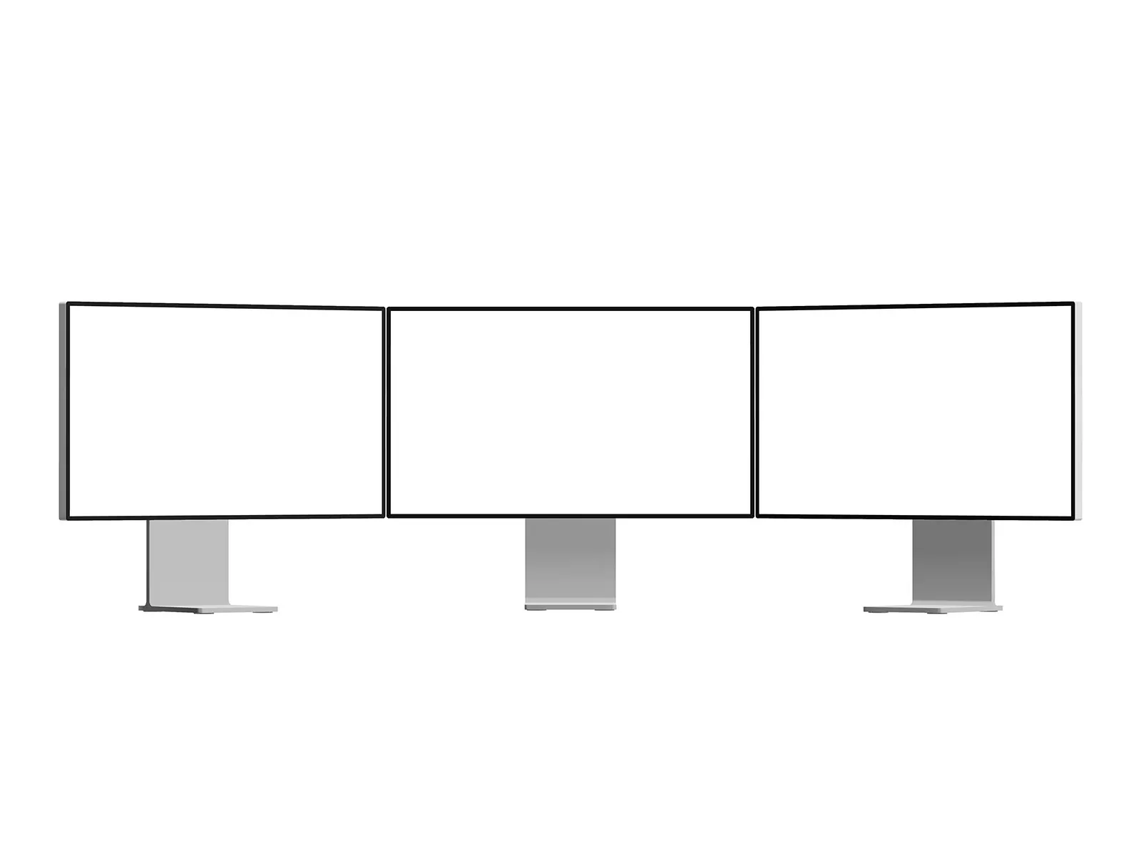 Triple Pro Display XDR Mockup – Multi Monitor Setup