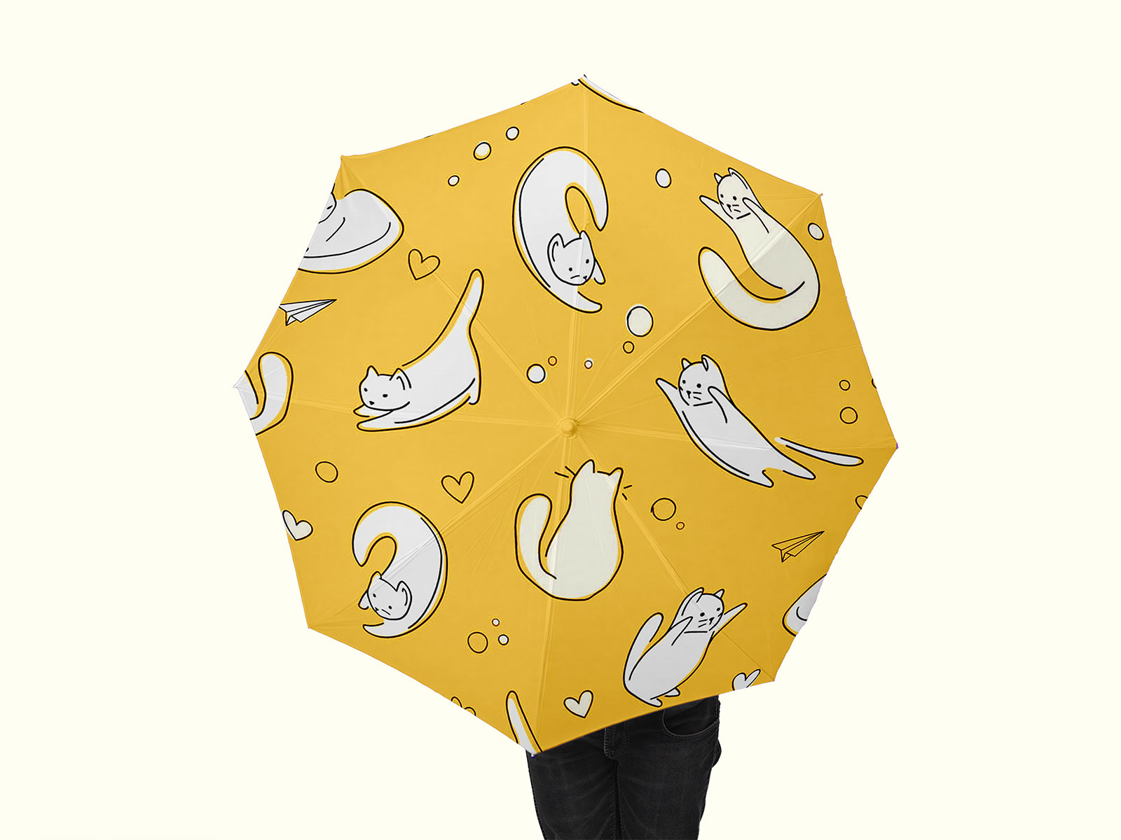 Umbrella Mockup in Clean Scene