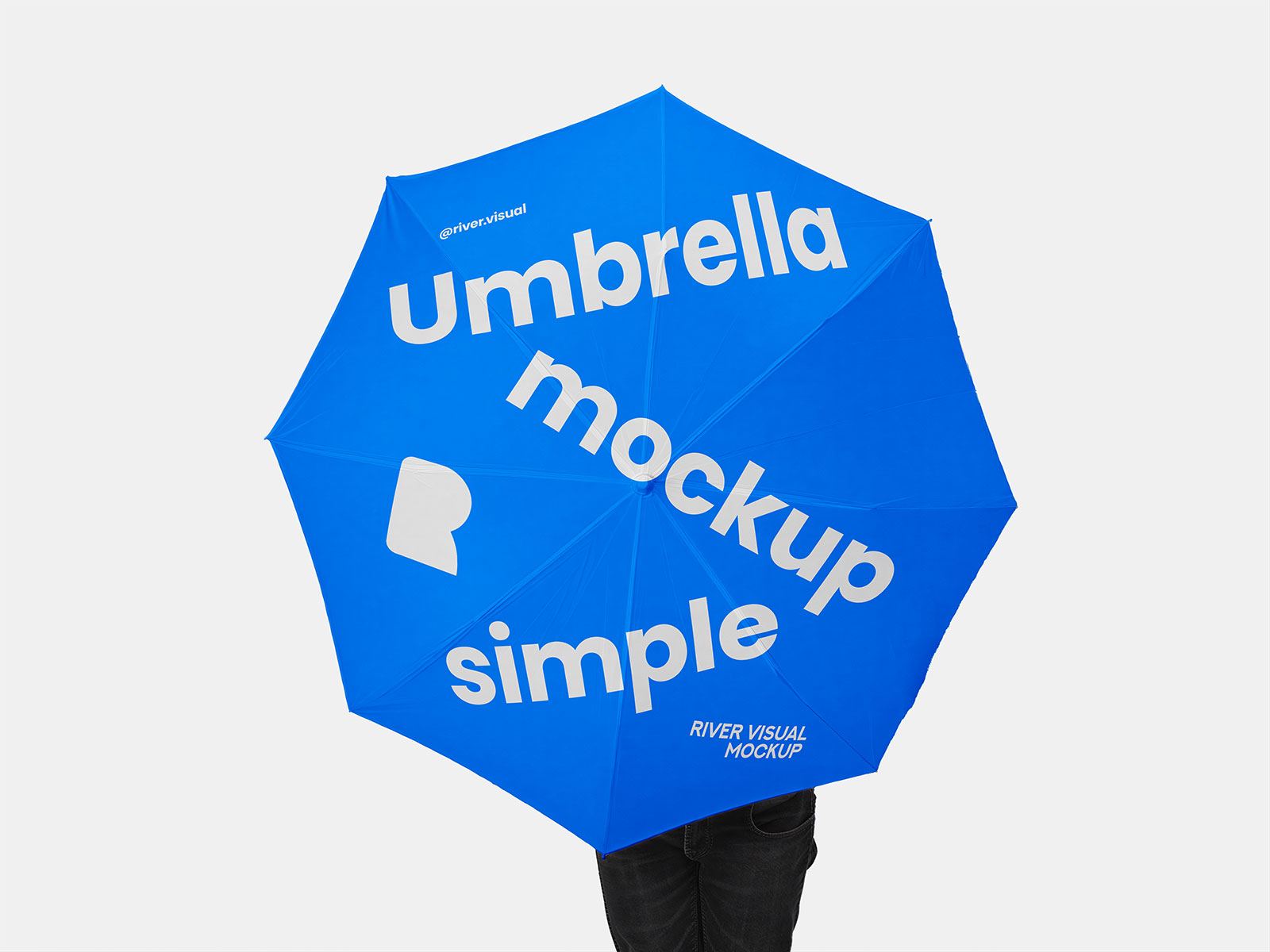 Umbrella Mockup in Clean Scene