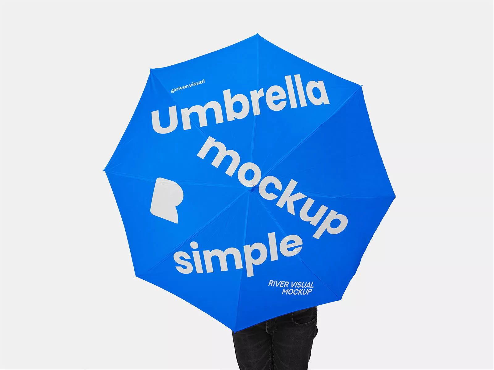 Umbrella Mockup in Clean Scene