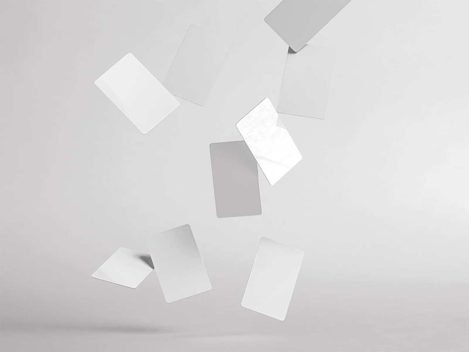 Vertical Rounded Plastic Identity Card Mockup