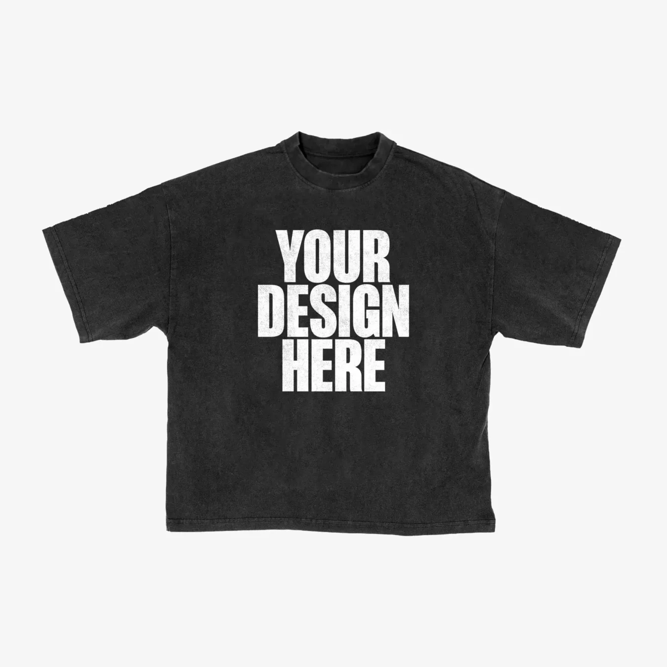 Boxy Washed T-Shirt Mockup (Front & Back)