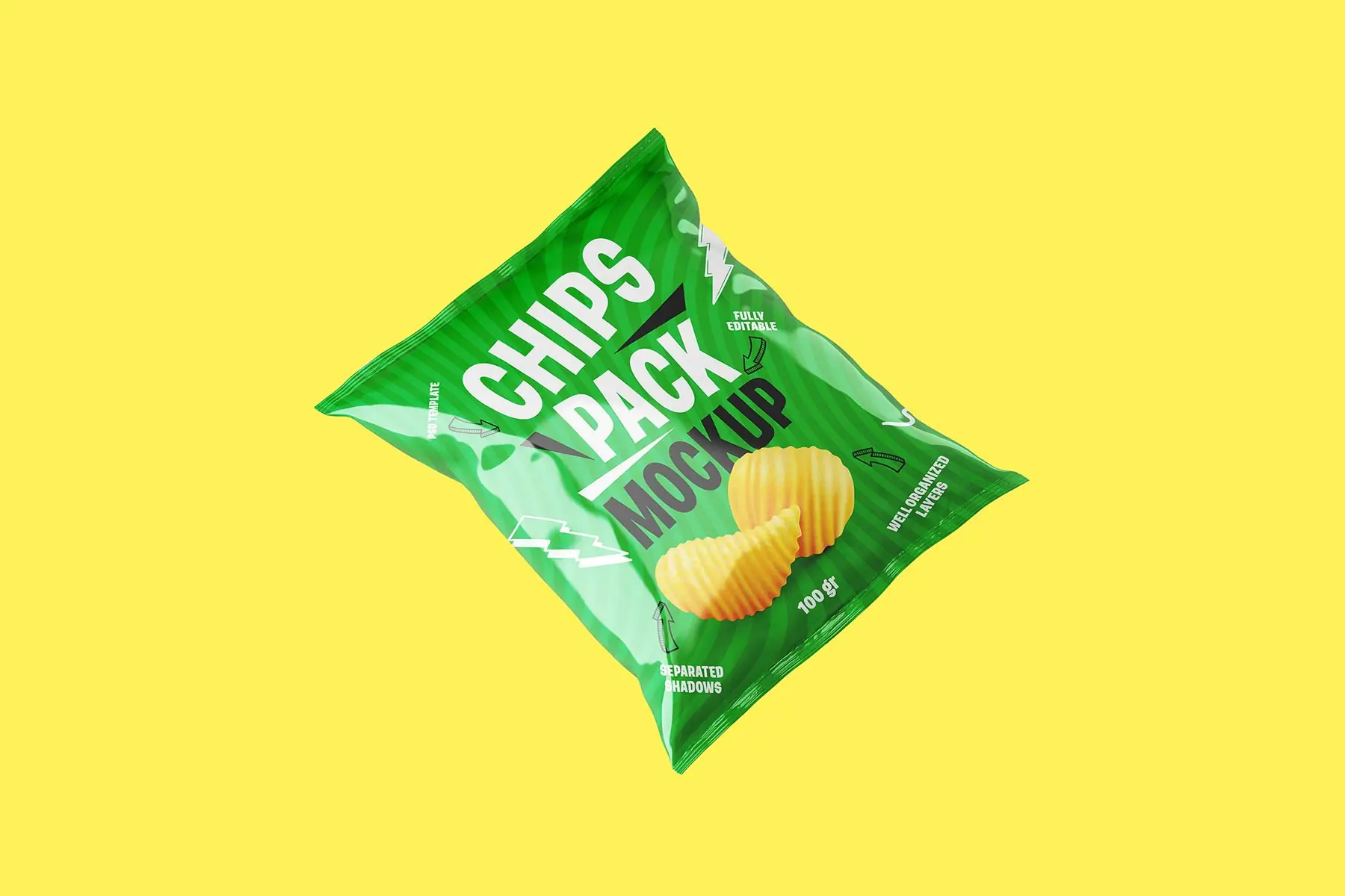 Chips Snack Pack Mockup