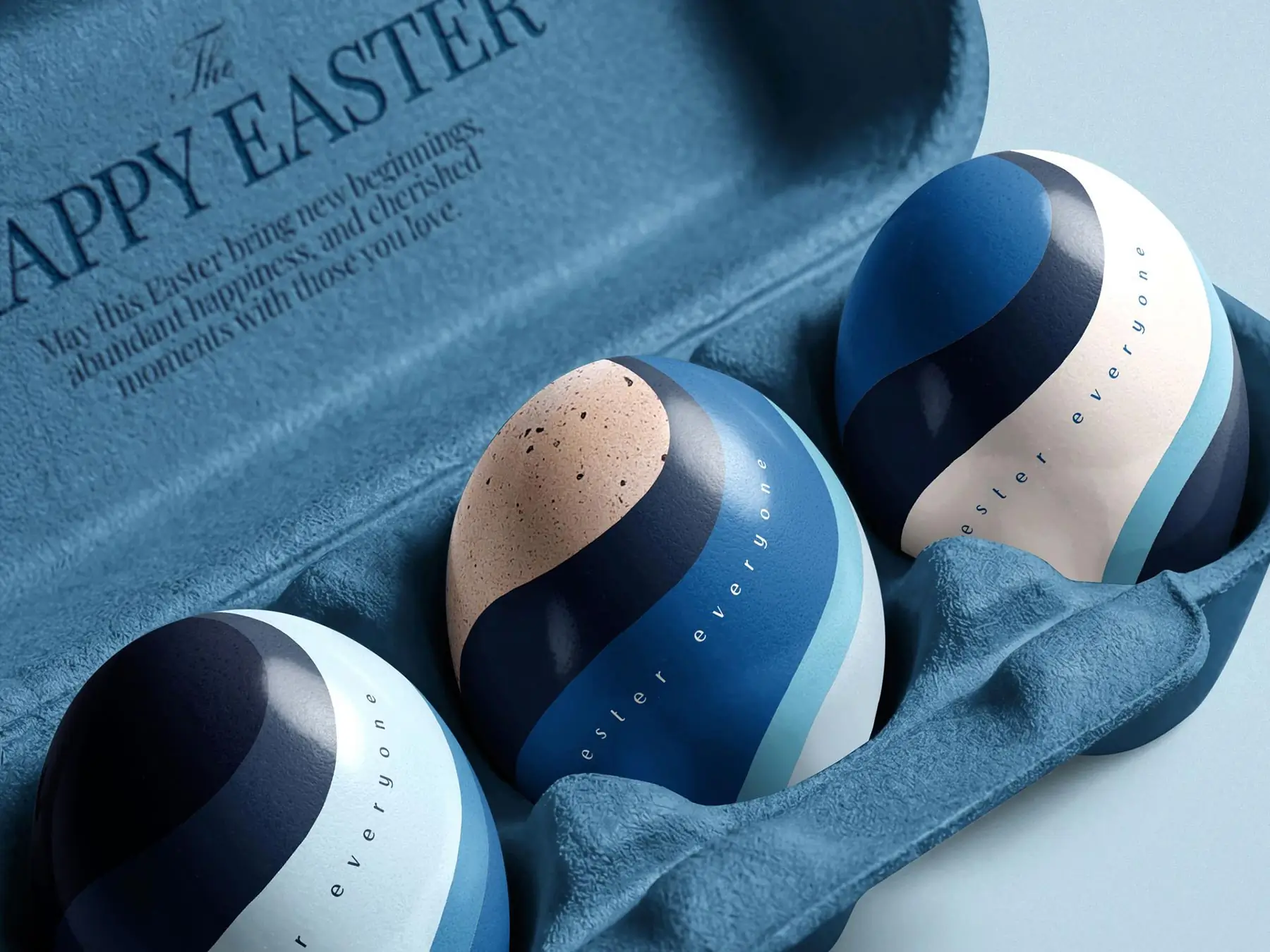 Easter Eggs Carton Mockup – 3 Eggs Packaging (Free for Limited Time)